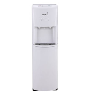 Primo White 2 Spout Bottom Load Hot and Cold Water Cooler Dispenser