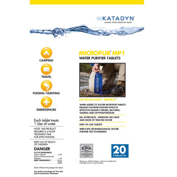 Katadyn Micropur MP1 Purification Tablets
