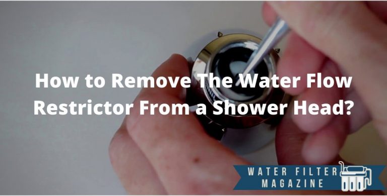 removing water flow restrictor from shower head